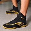 Mens Boxing Wrestling Shoes Lightweight Sports Sneakers Large Size Black White Professional Training Gym Shoes