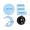 Ornament Molds Silicone Storage Rack Mold Moon Shape Wall Storage Shelf Moulds Silicone Material for DIY Making Crafts