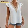 Women's Fashion Casual V-Neck Sleeveless Blouses & Shirts