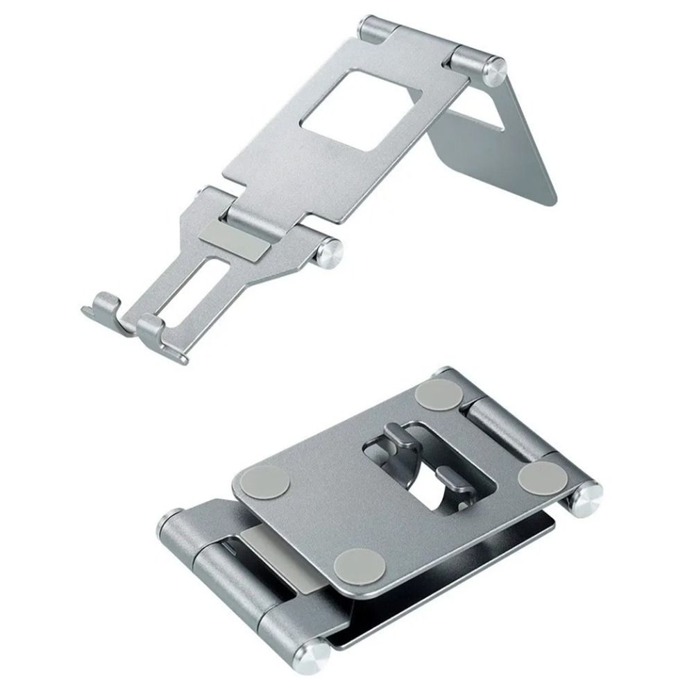 Aluminum Alloy Desktop Holder Stand Silicone Folding Stand Portable Mobile Phone Stand Desktop