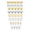 32/40/60Pcs Dreadlock Hair Accessories, Hollow Carved Hair Rings, Open Design Easy to Wear Hair Cuffs for Festivals Parties