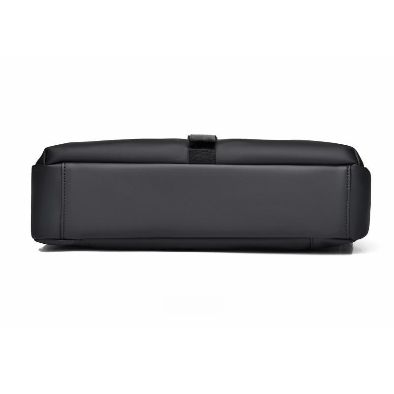 Minimally Designed Men's Crossbody Briefcase, Business Commuting Membrane Single Shoulder Crossbody Bag