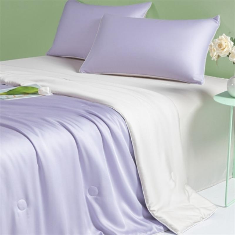 New Summer Cool Wash Ice Silk Silk Double Summer Cool By Fashion Solid Color Home Breathable Quilt