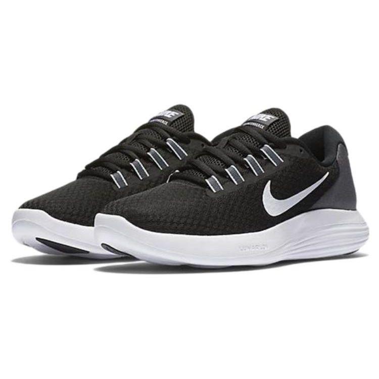 Nike Comfortable Fabric Shock Absorbing Non-Slip Wear-Resistant Lightweight Low-Top Casual Running Shoes Women sneaker Black White 852469-001