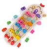 Children Wooden Montessori Pairing Toys Learn To Count Numbers Matching Digital Shape Match Early Education Teaching Math Toys