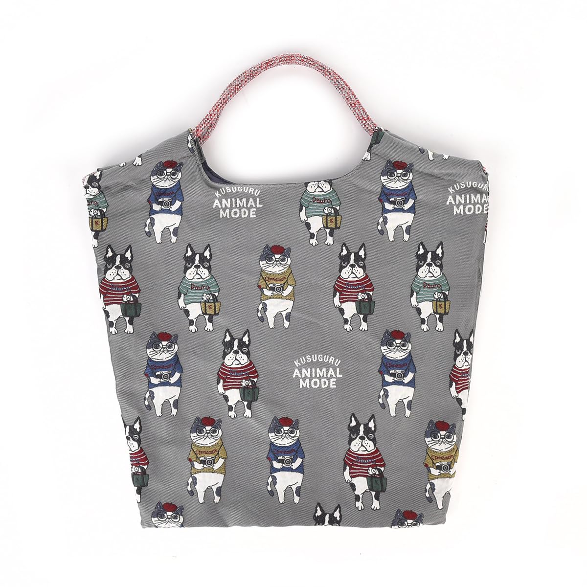 [Kusuguru Japan] Сумка из паракорда, сотканная гобеленом, Animal Mode GY