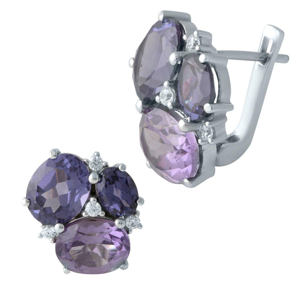 Øredobber i sølv med alexandrite 8.595ct (1990384)
