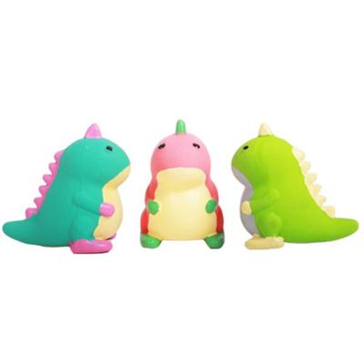 Titipet psí latexová hračka miminko dinosaurus 3dílná sada 4 x 6 x 5,5 cm, růžová, zelená, mátová, 1 sada