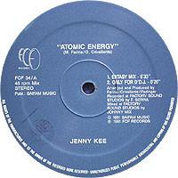 

12inch Record JENNY KEE - Atomic Energy FCF34 FCF Records 1991 Italy Dance & Electronica Used