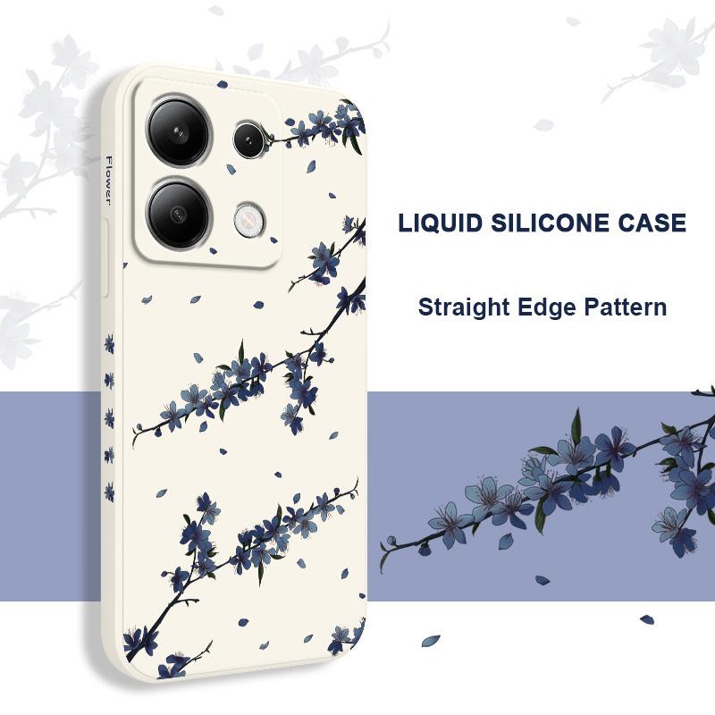 Blooming Irises Phone Case For Xiaomi Redmi Note 14 13 12 12S 11 11S 10 10S 9 9S Pro Plus 4G 5G Liquid Silicone Cover