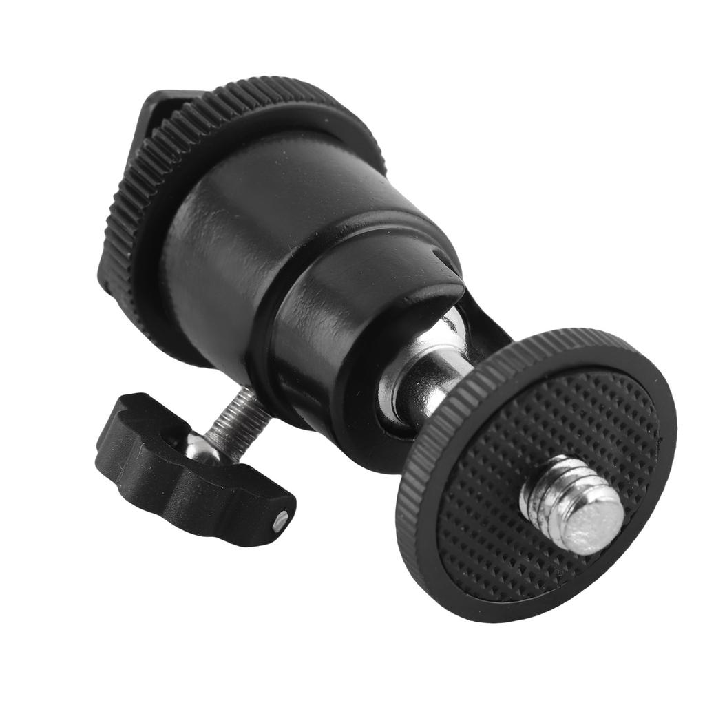 Camera Tripod 1 4 Hot Shoe Adapter Flash Light Bracket Holder Mount Cradle Ball Head With Lock