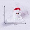 Cute Snowman Santa Claus Ornament Christmas Decoration Creative Diy Desktop Small Ornament Miniature Figurines Xmas Gifts