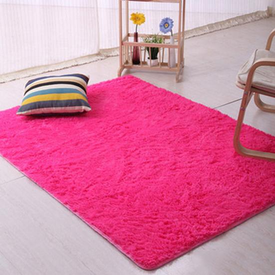 Candy Color Soft Anti-Skid Carpet Flokati Shaggy Rug Living Bedroom Floor Mat