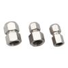 Copper Pipe Ferrule Oil Connector, 6mm to 1/8", 2, 10mm to 3/12", Internal Thread Straight 1/4".