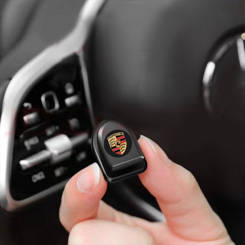 Mini háčiky na auto Čierne samolepiace neviditeľné háčiky Držiak na uloženie do interiéru Pre Porsche Boxster Cayenne Panamera Macan Cayman 911 918 996 917 991