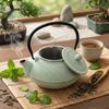 Cast Iron Kettle 1.5L Mint Infuser Steel Strainer For Herbal Tea