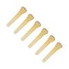 6Pcs Guitar Pegs Simple Replacement Excellent Workmanship Natural Colors Guitar Bridge Pins for Folk Guitar Ukulele(BF