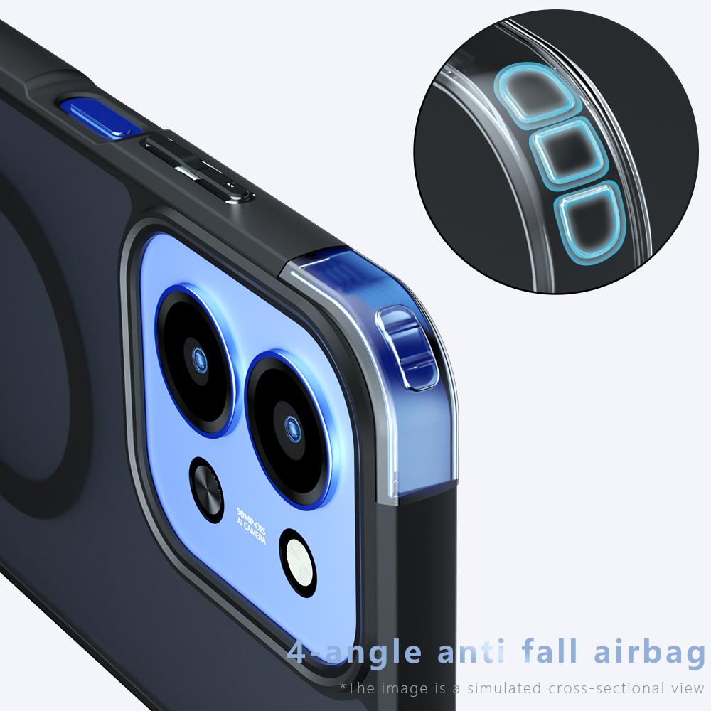 For Xiaomi Redmi 15C 5G/15C 4G (EU) (173mm) Case Compatible with MagSafe TPU+PC Matte Skin Touch Phone Cover