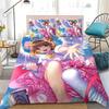 Anime C-Cardcaptor-Sakura Duvet Cover Set Home Style Bedding Soft Laundry Cotton Bed Four Seasons Student Dormitory Luxury Gift