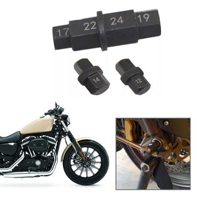 6'sı 1 arada Motosiklet Altıgen Allen Aks Mil Soketi Adaptör Aleti Lastik Sökme Aleti Karbon Çelik Yapı Basit Kullanım