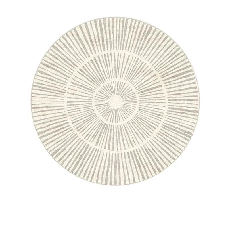 Round Living Room Carpet Large Striped Carpets for Bedroom Rug Bedside Floor Mat Modern Creative Minimalism Home Decoration Rugs