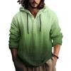 Printed Men's Cotton And Linen Shirt Hooded Long-sleeved Hooded Spring And Summer Casual Daily Wear