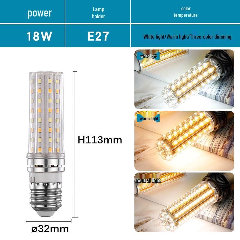 High Brightness LED Corn Bulb E14/E27 Screw Base 110v/220V Pendant Crystal Light for Indoor Lighting