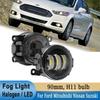 For Ford Fiesta Focus Transit Fusion MK2 MK3 C-Max 90mm Front Fog Light DRL Driving Lamps for Renault Mitsubishi Nissan Suzuki