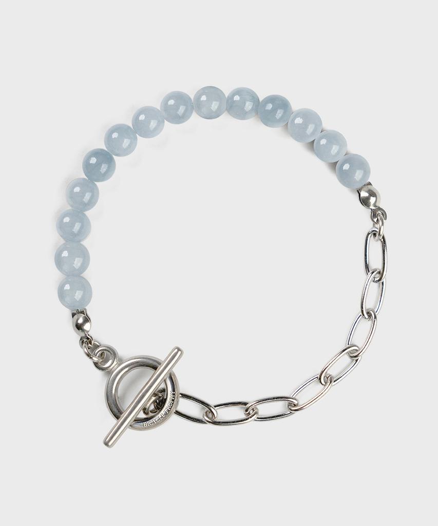 Bicycletrophy Bt Gemstone Bracelet 11 (2 Types / 6Mm Chaewunok Aqua)