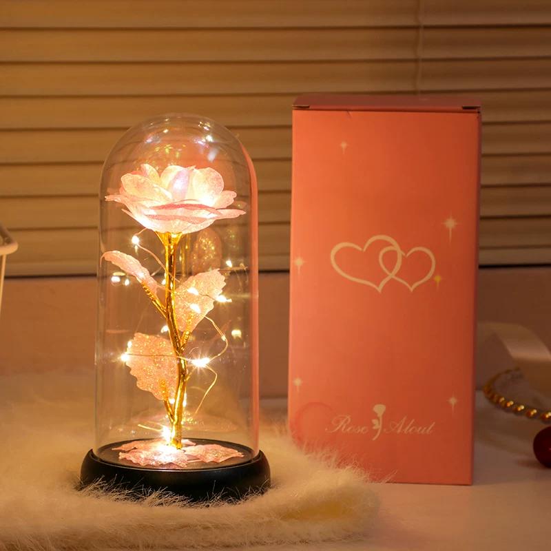 Eternal Bouquet Rose Night Light Ornament Bedroom Decoration Birthday Gift Girls Girls Children Senior Sense Qixi Festival