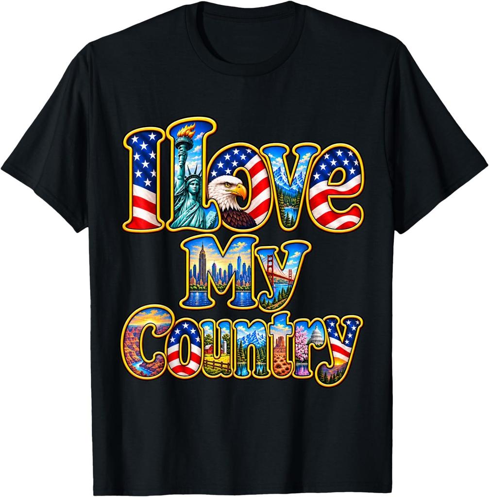 I Love My Country Patriotic Usa T-Shirt
