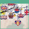 Royal King Charles Iii Crown Party Decorations 8 Paper Cutouts With Twine