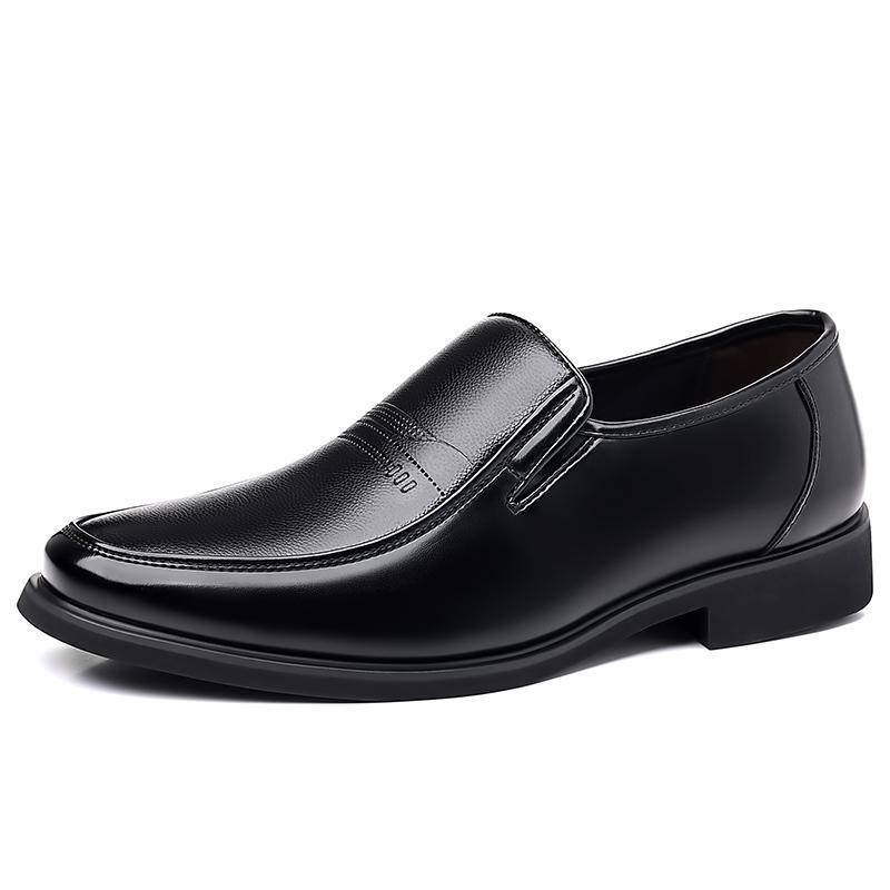 

Мужские удобные кожаные туфли, мужские дышащие лоферы, обувь для ходьбы, формальные мокасины, слипоны, черные туфли для вождения для мужчин 38 чёрный