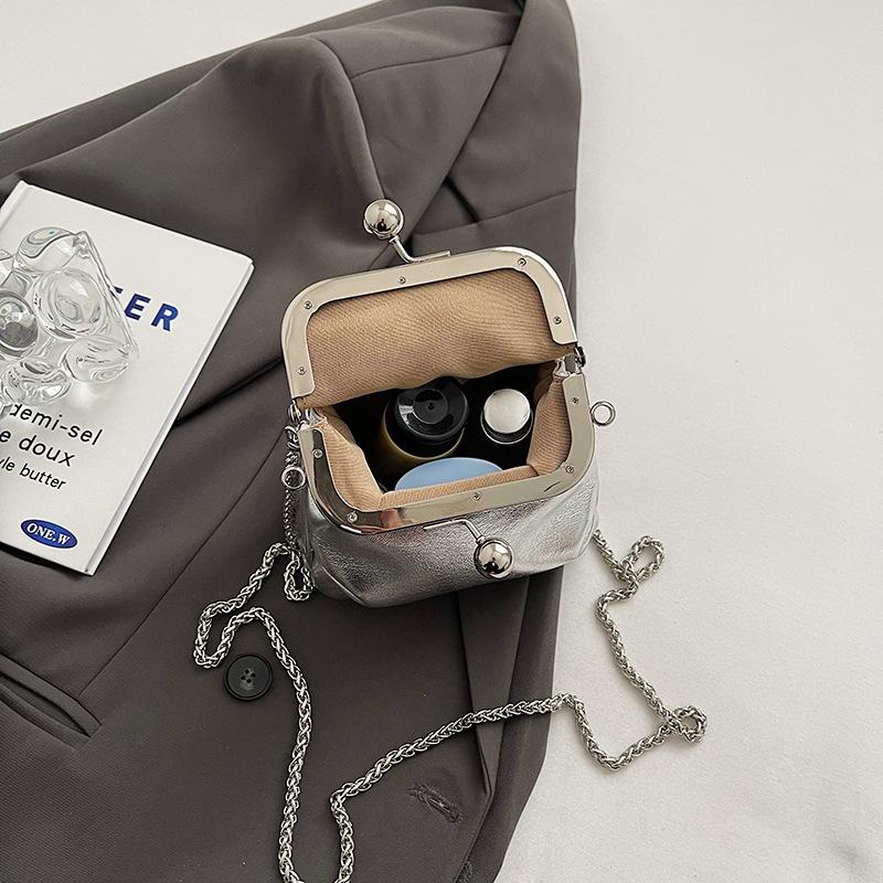 Høykvalitets Mykt Skinn Nisjedesign Veske Mote Lett Skulderveske Mini Crossbody Telefonveske