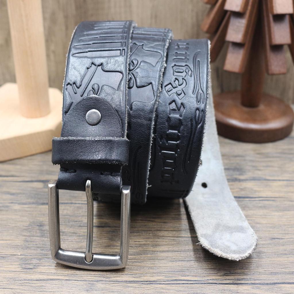 Men's Premium Retro Embossed Genuine Leather Belt