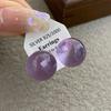 Korean version of dopamine color spherical earrings women's new fashion resin stud earrings sweet and cute round bead earrings