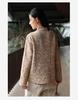 Deer and Andi 2026 Spring Women's Retro Printed Chinese-Style Oblique Lapel Tie-Up Top