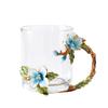 Household Large-Capacity Cold Kettle, Teapot, High-Value Drinking Cup, Exquisite Coffee Cup, Water Cup, Enamel Color Cherry Blossom Cup