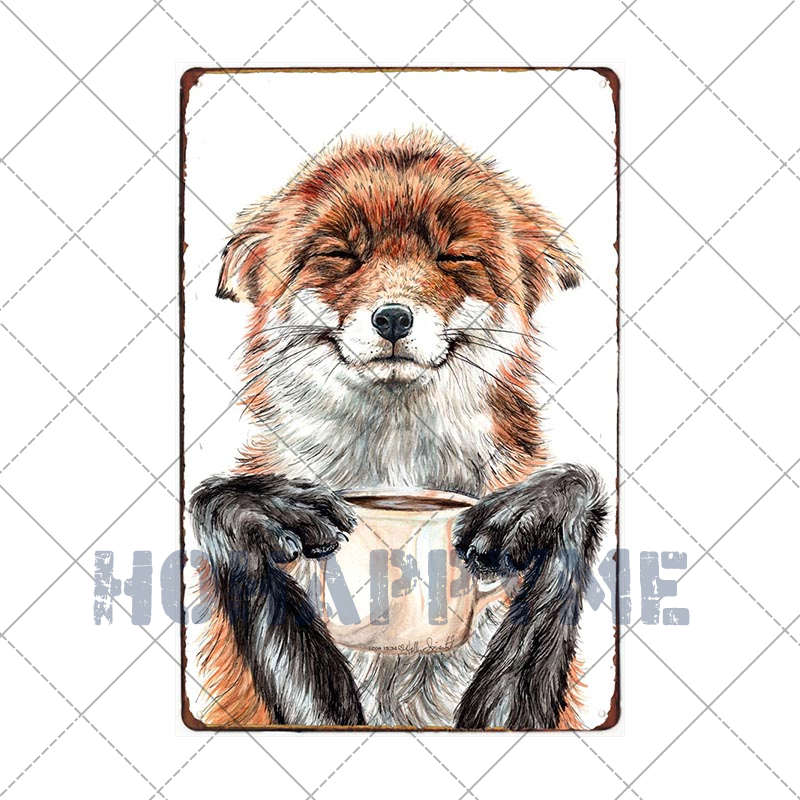 Letrero de Café Retro Decoración de Café Bar Placa Vintage Tienda de Bebidas Decorativo Pared Pub Club Póster 20x30cm