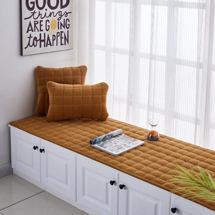 Bay Window Cushion European Style Window Sill Cushion Bedroom Balcony Cushion Decoration Tatami Non-slip Sponge Cushion