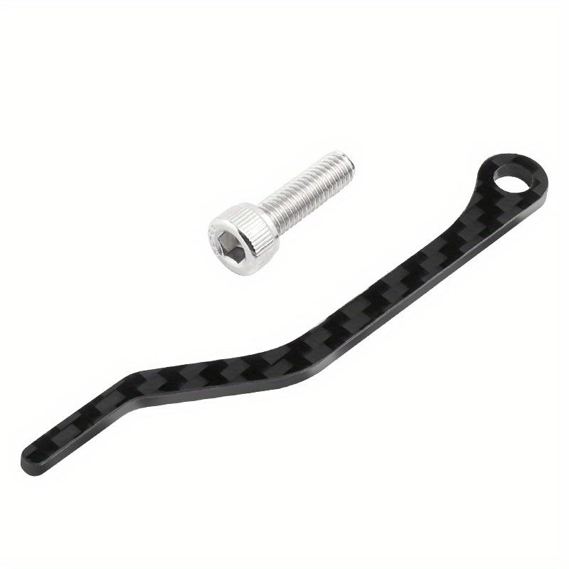 Chain Guide Carbon Fiber Chain Stabilizer Drop Keeper for Road Bike Chain Catcher. White