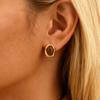 Women's Knot Tiger Eye Stud Earrings,Bead Pendant Geometric Earrings,Female Wedding Party Jewelry Gift