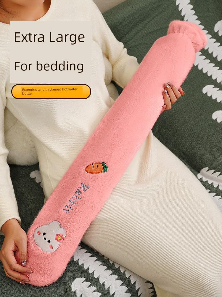 Water-Filled Hot Water Bottle, Long Strip, Explosion-Proof, Extended Length, Large Size, Warm Water Bag, Bed Warmer, Quilt Warmer, Female Belly