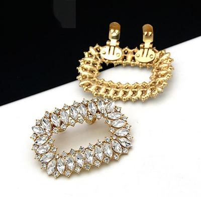 1PC Lady Shoe Clips Wedding Bride Shoes Decoration Women High Heel Charms Jewelry Shoes Rhinestones Crystal Decorations