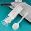 Disposable Thick White Spoons with Tissue