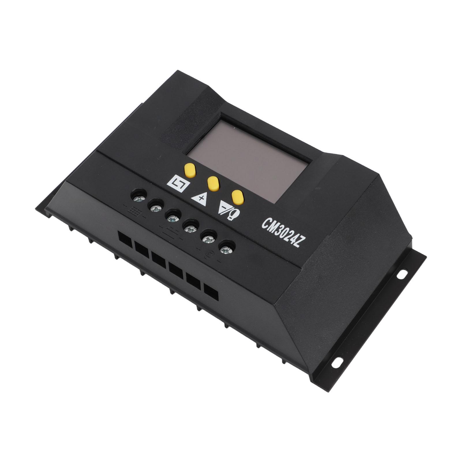 PWM Solar Charge Controller LCD Display Intelligent PWM Solar Panel Regulator with Thermal Sensor