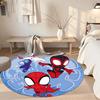 Spider-man Round Floor Mat Suitable for Game Room Living Rooms Dormitory Kitchen Anti-slip Round Rug Decorate Offices Best for Christmas