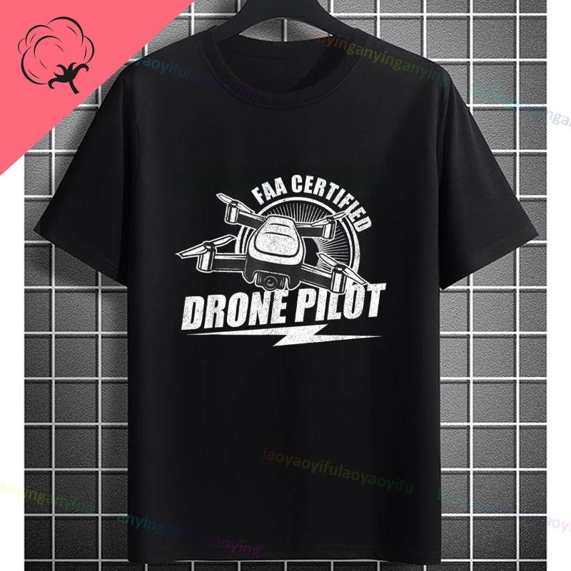 Funny Fpv Drone Quadcopter Graphic Tshirt With Depressed Drone Needs A Friend Slogan Pure Cotton Short Sleeve Casual Tshirt