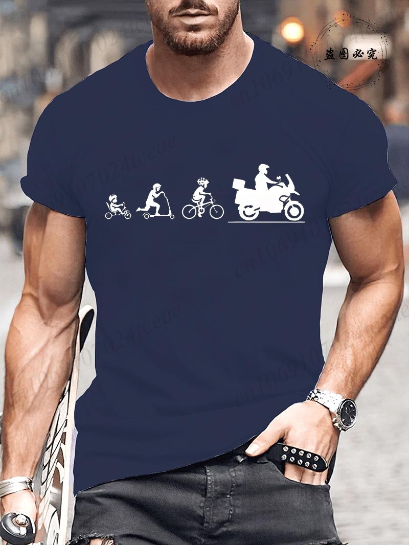 

Short Sleeve T Shirt for Men Motorrad Adventure Enduro Motorcycle Bike Fashion Style Design Clothing Men T-Shirt Casual Tees S