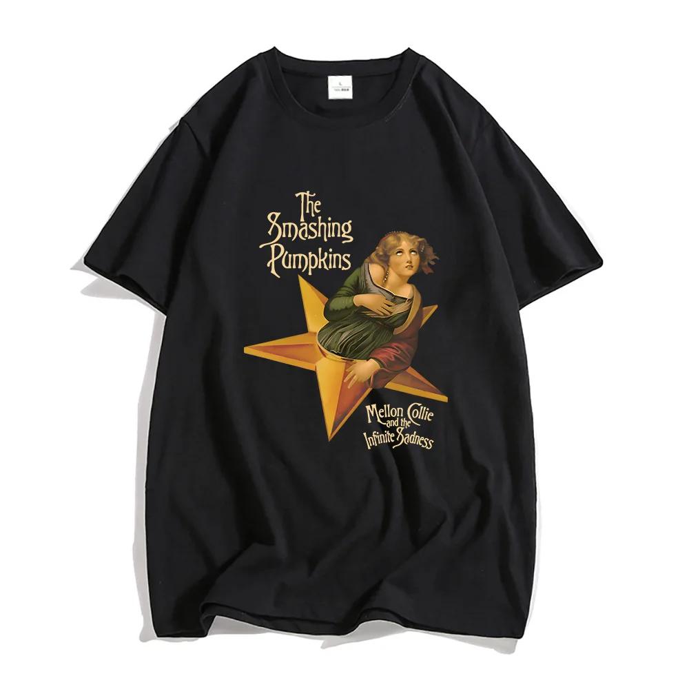 Mellon Collie and The Infinite Sadness Women T-shirt The Smashing Pumpkins Band Graphic Tshirts Vintage Fashion Print Men Shirt
